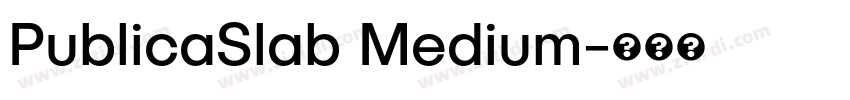 PublicaSlab Medium字体转换